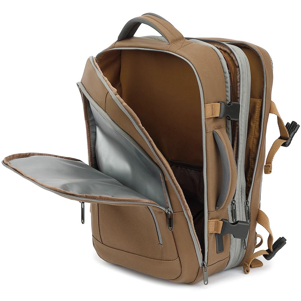 Eaqual To 18 Inch Suitcase 31 L Expandable Men Women Lover Backpack For 17/17.3 Inch Laptop, USB Charging,180° Open, Wet/Dry Bag