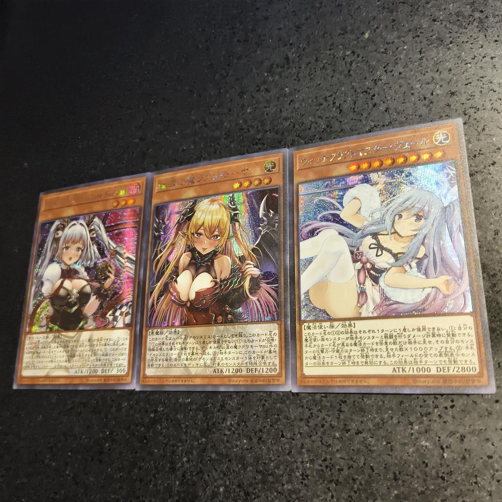 3Pcs/set Yu-Gi-Oh! Diy Self Control Collect Signature Trading Flash Card Anime Cartoon Original Series Gift