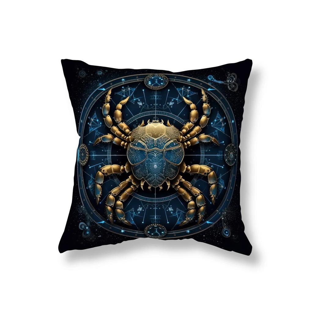 Wystrój domu Wzory znaków zodiaku Dekoracyjne poszewki na poduszki Dekoracyjna poszewka na poduszkę Nadaje się na sofę, sypialnię, samochód Poszewka na poduszkę