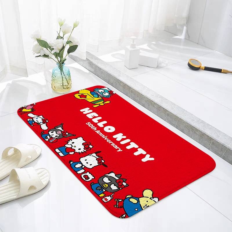 Cute H-hellos-k-kittys Floor Mats Home Laundry Rug Carpet For Living Room Decor Lounge Area Anti-slip Foot Mat Entrance Doormat