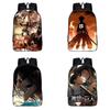 Stylish Anime Attack On Titan Zipper Backpack With Large Capacity For Students And Fans