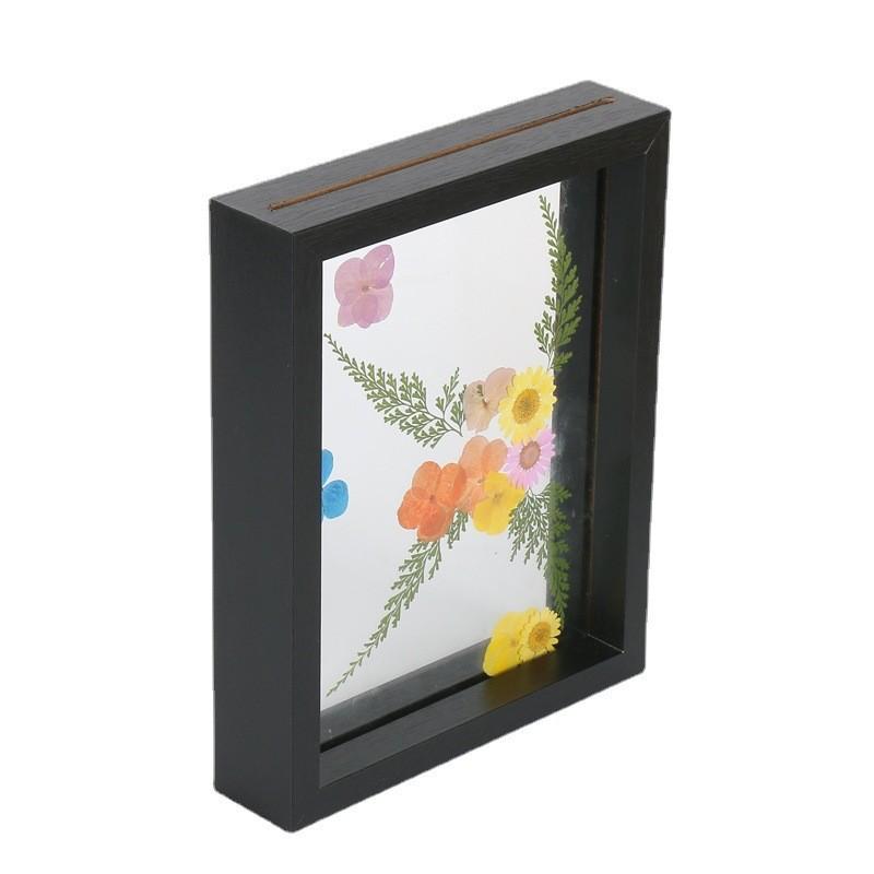 Wooden Doublesided Glass Photo Frame For A4 Herb Leaf Specimen Diy Art Display For Home Decor