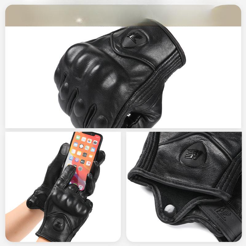 Motorcycle Bike Riding Warm Gloves Touch Screen Men and Women Outdoor Men Retro Harley Four Seasons