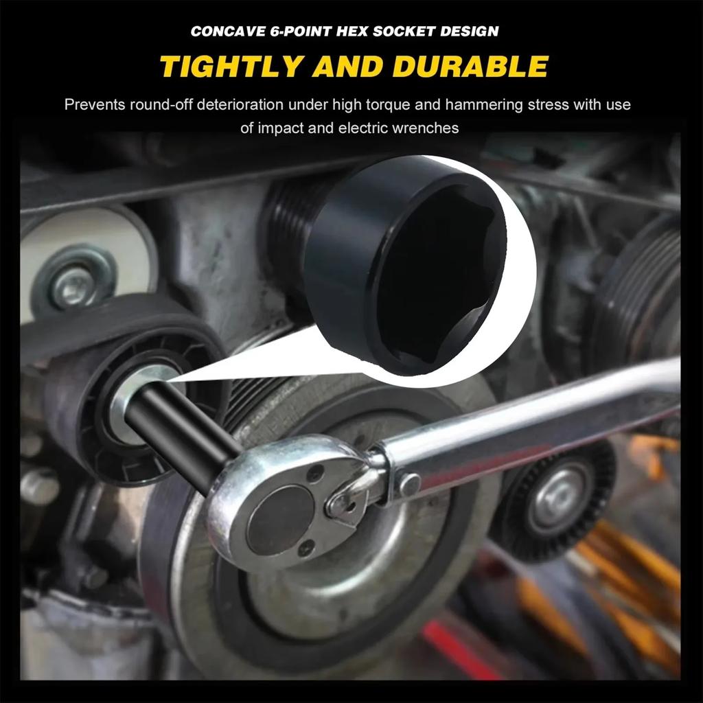 10 stk 1/2" Drive Metrisk Slagpipenøkkelsett Universell Dyp Pipenøkkel for Luftpneumatiske Reparasjonsverktøy Kraftig