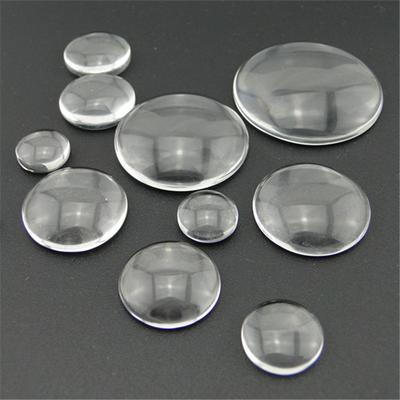 1Pack Round Flat Back Cabochon Magnifying Glass 4/6/8/10/20/30-100mm Transparent Clear Crystal Cabochon For DIY Jewelry Making