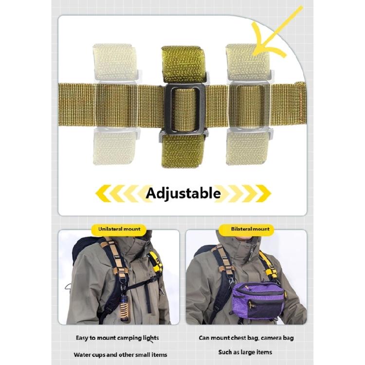 Outdoor Backpack Expansion Strap Backpack Accessory Strap With Reinforced Webbing For Camping And Hiking Equipment