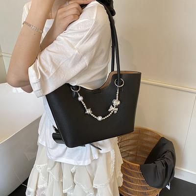 Nischendesign Gemüsekorbtasche neue Damen tragbare Eimertasche Temperament vielseitig einzelne Schulter Umhängetasche