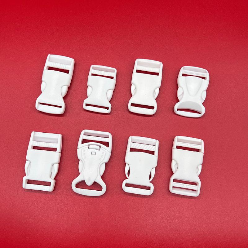 High-Quality White Plastic Snap Buckle for Backpacks and Schoolbags