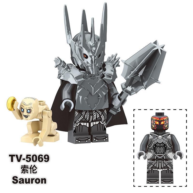 Big Movie Series TV6 Lord of the Rings TV6 Strong Orc TV6 Boy Assembled Building Block Toy Bag