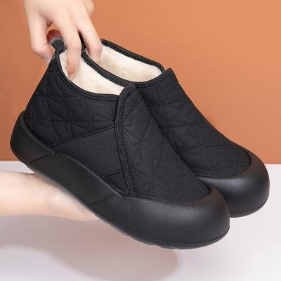 Winter New Thick-soled Snow Boots Wool Cotton Shoes Women's Piled Thickened Non-slip Casual Warm Cotton Boots