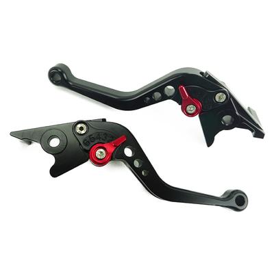H81 Black Honda Brake Lever Set Short Adjustment Compatible with ADV150 PCX160 PCX PCX125 MotoGP (Red) 6-Step eHEV
