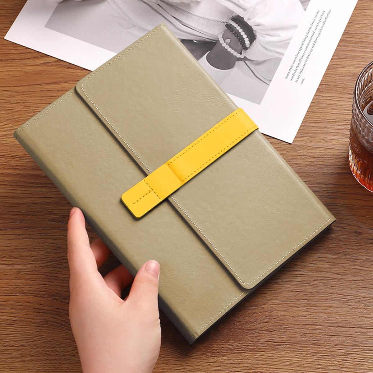 

Деловой блокнот формата А5 с толстой застежкой, рабочий блокнот, журнал для записей совещаний, заметки для студентов, дневник, журнал путешествий, 100 листов, 200 страниц A5