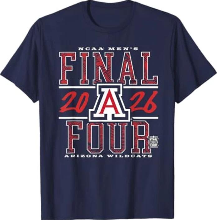 Arizona Unisexs Basketball Final Four March Madness Classic Tshirt S