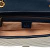 Gucci GG Marmont Color-Blocked Logo Chain Quilted Leather Shoulder Bag Women Shoulder Bag 443497-0OLFX-9085