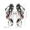 European and American Fashion Metal Iron Sheet Geometric Big Earrings for Women Irregular Sequin Jewelry Wholesale Party Gift