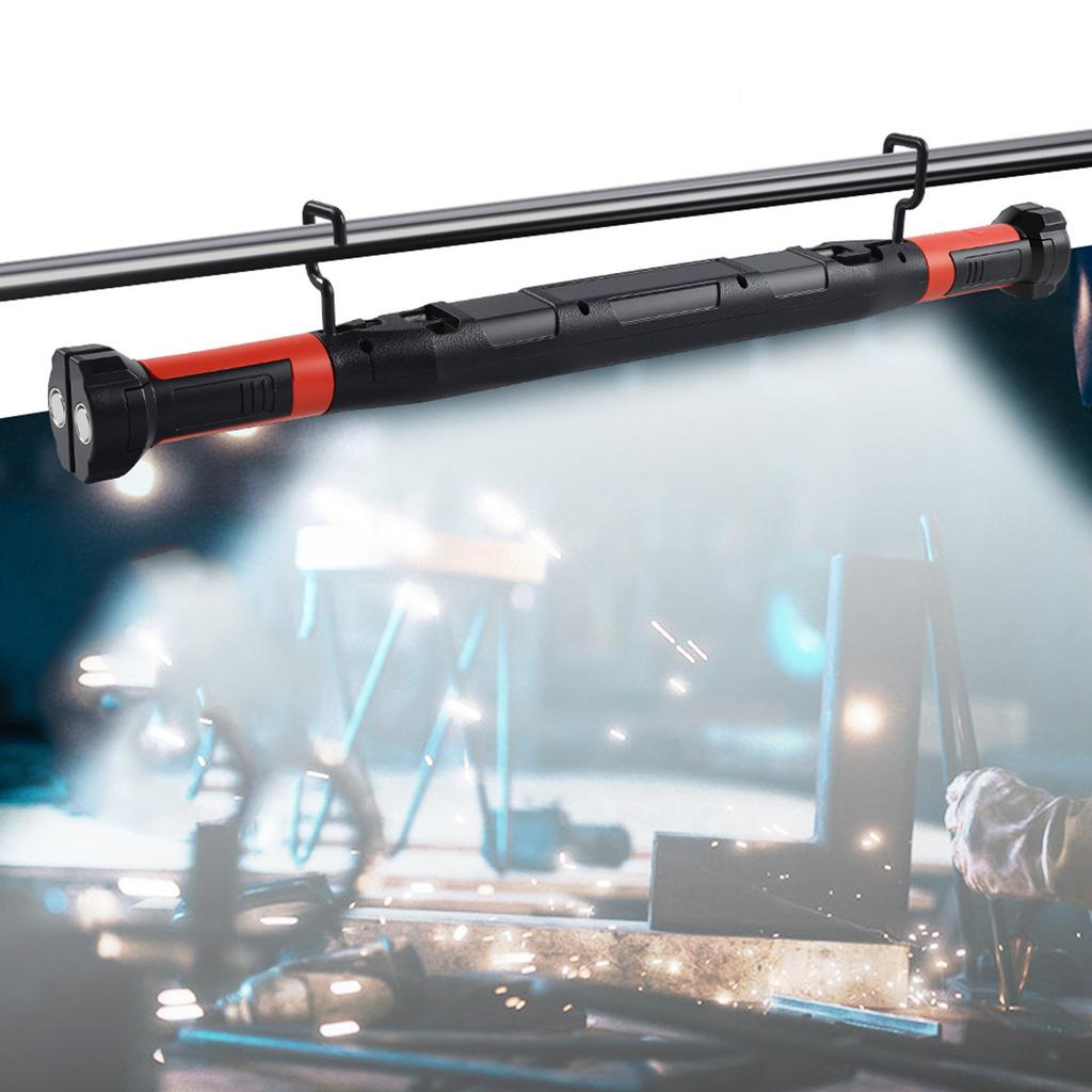700LM Rechargeable LED Work Light for Car Emergency Repair Powerful Magnetic Flashlight with Hooks and Magnetic Base Type-C