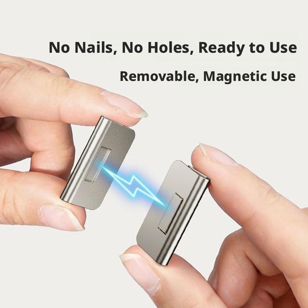 6/10Pair Strong Magnetic Curtain Clips Nail Free Blackout Closure Clips Keep Curtain Closed Prevent Light Leaking Bedroom Office