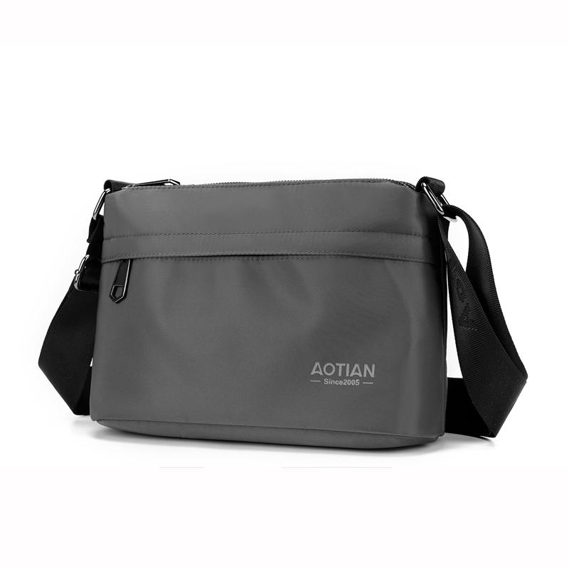 

Сумка для поездок на работу, одноплечевая сумка, сумка-мессенджер, многослойная мужская сумка Small серый