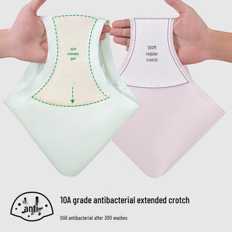 Yalu Women's Class A Baby Cotton Antibacterial Seamless Briefs 4-Pack