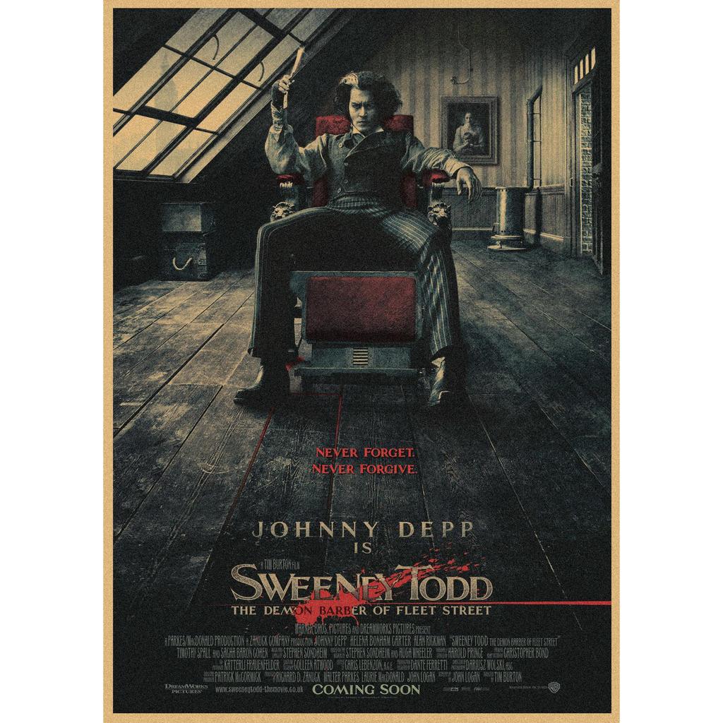 Vintage European & American Movie Posters: Retro Kraft Paper Wall Art for Bar, Cafe, Restaurant Decor.