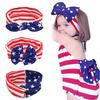 American Flag Stars & Stripes Turban Twisted Head Wrap Knotted Hair Band Stretch Fashion Hair Headband