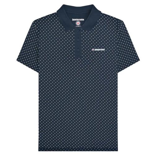 Lambretta Mens Polka Dot Big & Tall Polo Shirt