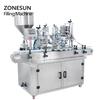 ZONESUN ZS-AFC4  Liquid  Squeeze Bottles Rotary 4 In 1 Juice Automatic Filling Capping Machine