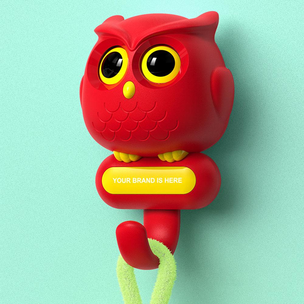 Fashion Blinking Owl-Shape Hook Multipurpose Key Chain Hanging Hook Wall Storage Rack Kitchen Bathroom Organizer