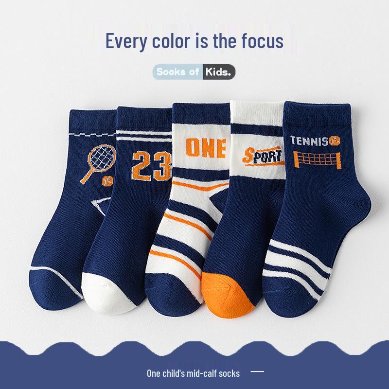 Children's Cartoon Mid-Calf Socks - Multiple Styles, For Boys, Girls, and Babies, Perfect for Autumn/Winter Sports and Students
