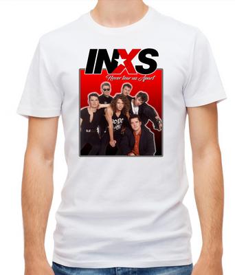 INXS Plakát Krátký rukáv Černá/Bílá Pánské tričko G902