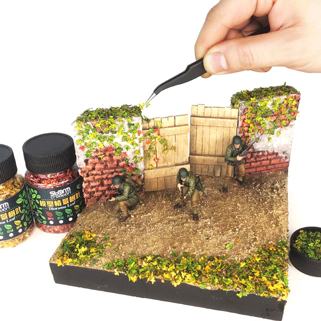 Praktické Miniaturní Seskupení Listů Pevné Pryskyřičné Materiály pro Modelovou Železnici Pískoviště a Zahradní Potřeby Scenérie