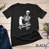 Skeleton Holding Cat Scary Costume Skull Kitten Halloween T Shirt