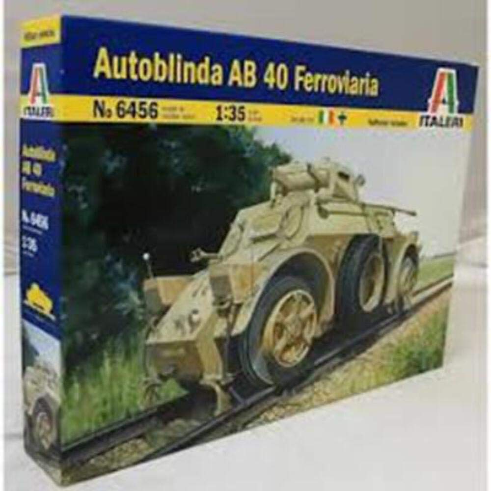 

Tamiya 135 Italeri Series No.6456S Autobrinda AB40 Armored Car Plastic Model 38456