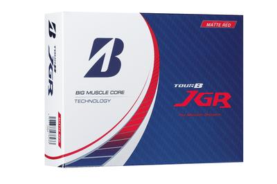 BRIDGESTONE TOUR B JGR Golf 2023 Matt J3RX Bälle, Modell, 12er-Pack, Rot,