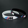 M Power Silicone Rubber Wristband For BMW M Emblem M3 M5 X1 X3 X5 X6 E46 E39 E36 E60 Seires Flexible Bracelet Sports Bangle