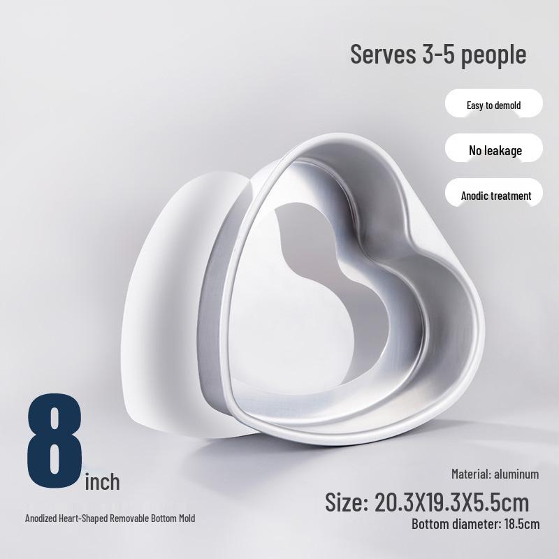 Chiffon Cake Mold Set with Removable Bottom: 4", 6", 8", 10" for Oven Use