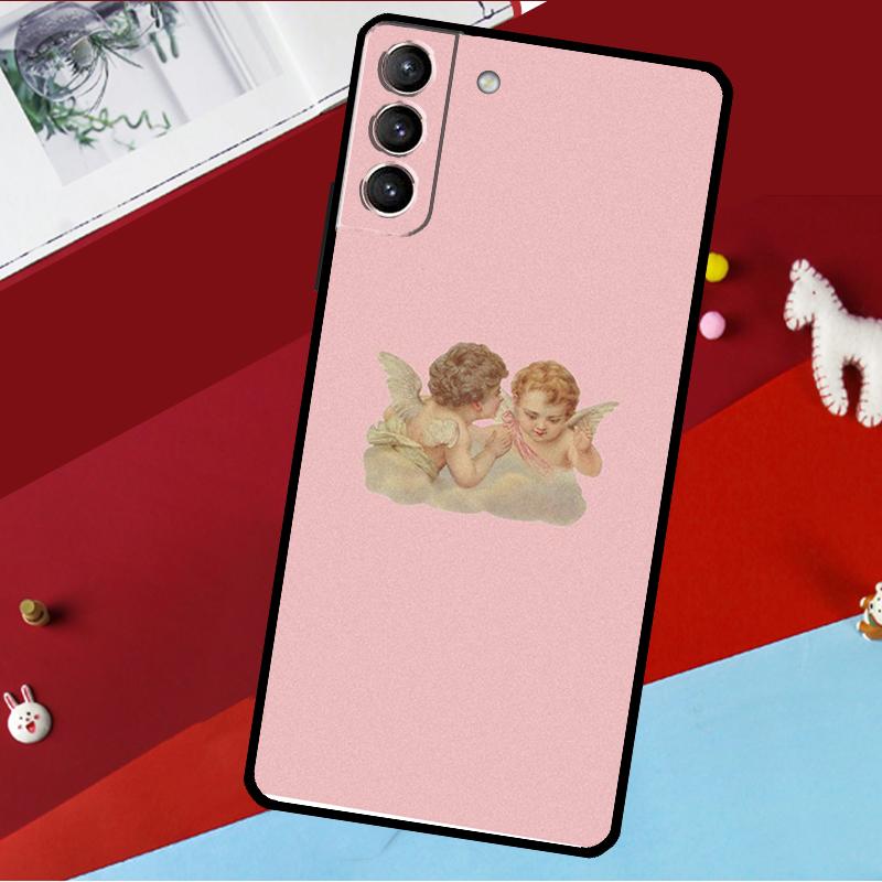 Renaissance Angel Aesthetic Funda For Samsung Galaxy S26 S25 S24 S21 S22 S23 Ultra S10 Plus S20 FE S25 FE Phone Case