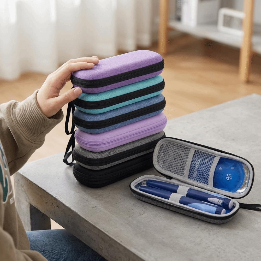 EVA Insulin Cooler Bag Temperature Display Insulin Cooler Travel Case For Home