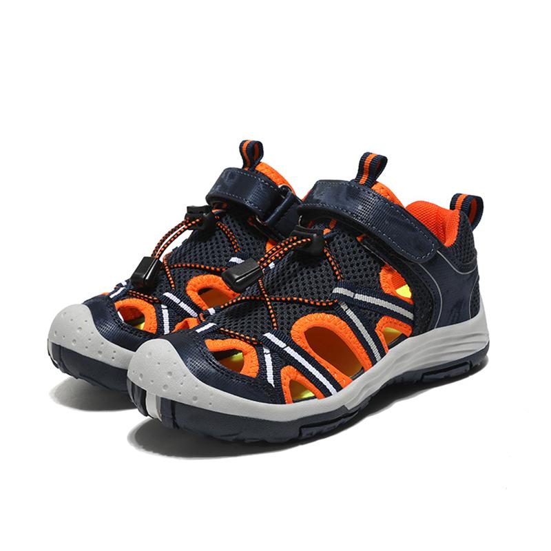 Kids Anti-Collision Beach Sandals Non-Slip Summer Shoes Boys Closed Toe Protective Outdoor Water Sandals 33