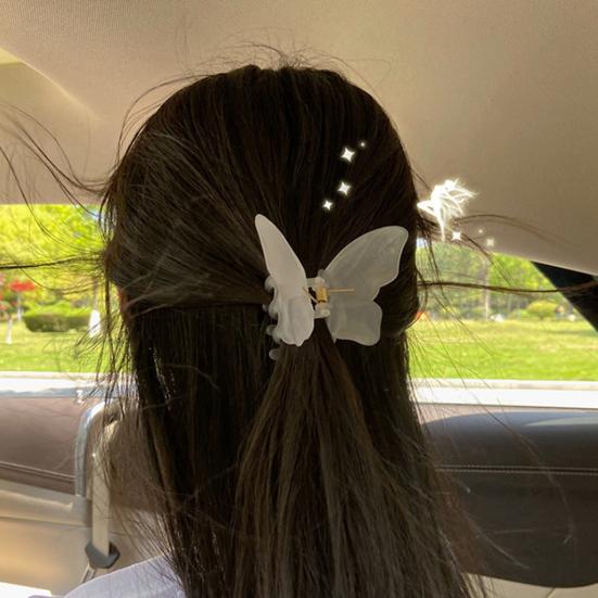 Fashion Hair Claw Elegant Cross Teeth Butterfly Shape Design Hair Clip Hair Accessories