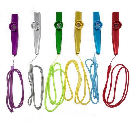 Lightweight Submarine Kazoo, Metal Kazoo, for Practice, Beginners, and Performance Classes (Silver)