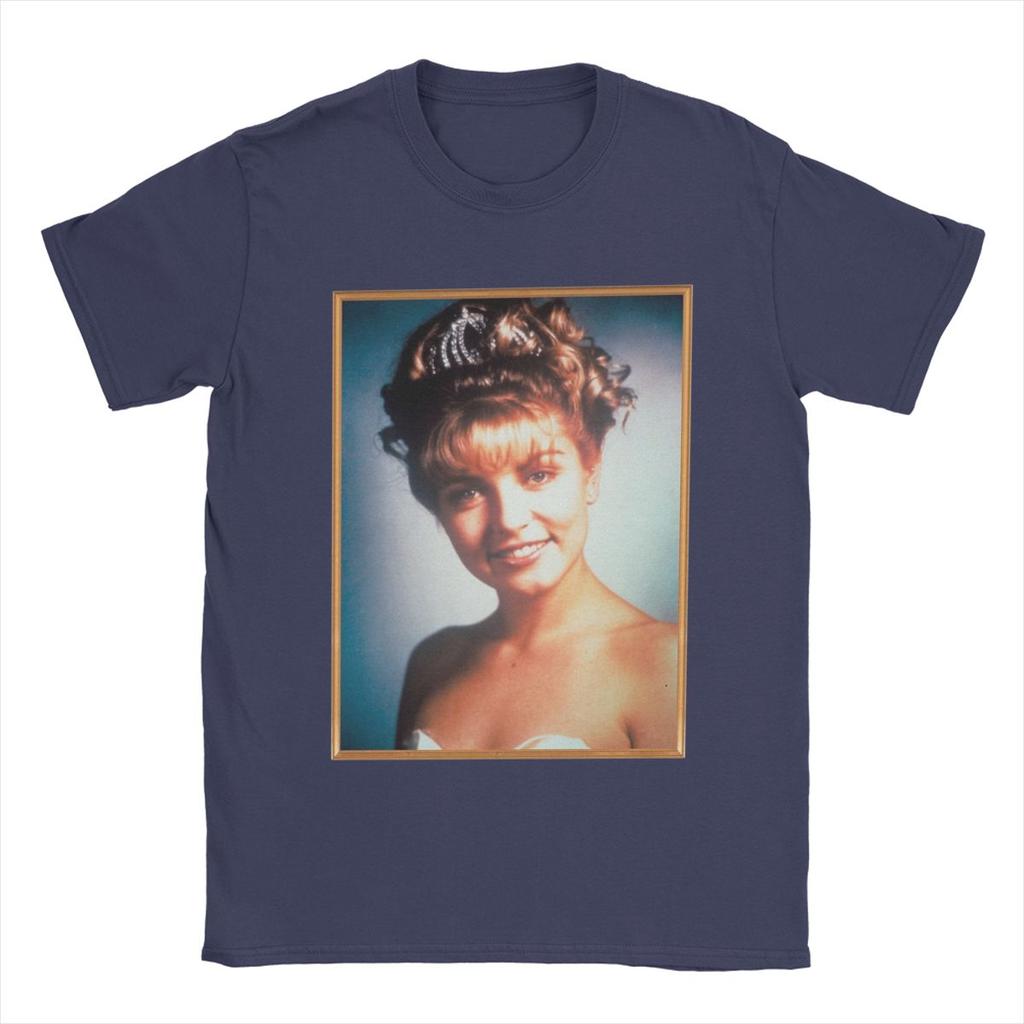 Twin Peaks Laura Palmer Rosy Glow High School Portrait Men T Shirt Novelty Tees Round Neck T-Shirts Cotton Gift Idea Clothes