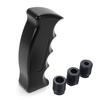 Universal Car Shift Knob, Pistol Grip Aluminum Gear Stick, Weighted Manual Shifter Handle with 3 Adapters