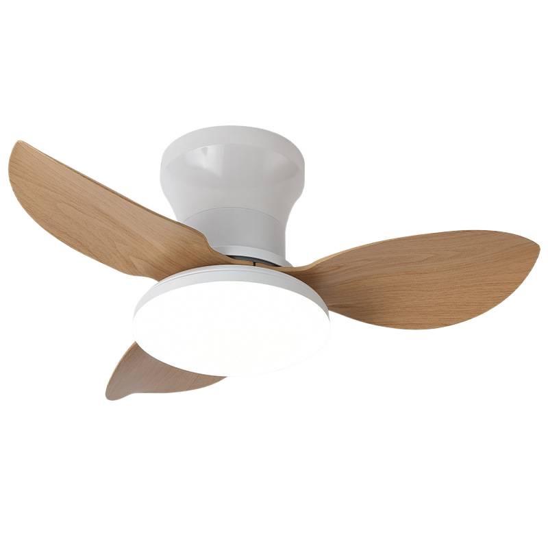 Nordic Style High-Wind Straight-Blade Ceiling Fan Light for Bedroom