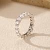 MODIAN 925 Silver Luxury Irregular Geometric Zirconia Eternity Band Ring For Women Wedding Engagement Fine Jewelry