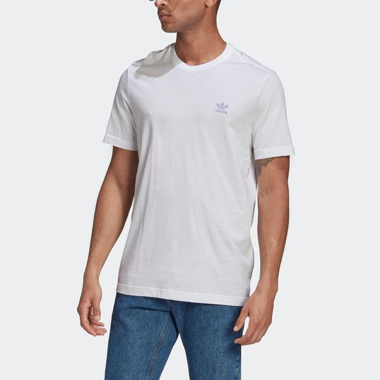 Adidas Originals Trefoil Casual Breathable Sports Round Neck Short Sleeve T-Shirt Men Tops White GN3405