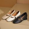Square-toed Single-heeled Women's Low-heeled Shoes, New Thick-heeled Shoes, Versatile Autumn Shoes for Women