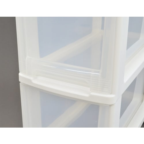 Tenma Küchenschrank schmal, Weiß, 3 Etagen, 22cm breit x 43cm tief x 69cm hoch