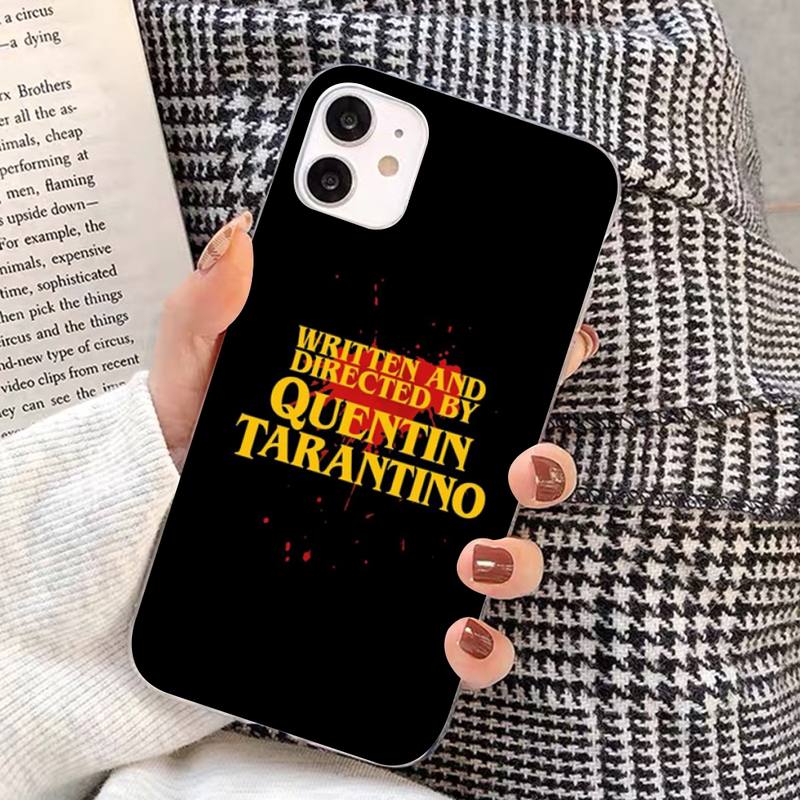 

Written And Directed By Quentin Tarantino Phone Case for iphone 13 8 7 6S Plus X 5S SE 2020 XR 11 12 mini pro XS MAX iphone 5 5s SE