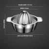 Manual Lemon Orange Fruit Juicer Stainless Steel Kitchen Accessories Durable Citrus Raw Juice Maker Portable Creative Squeezer